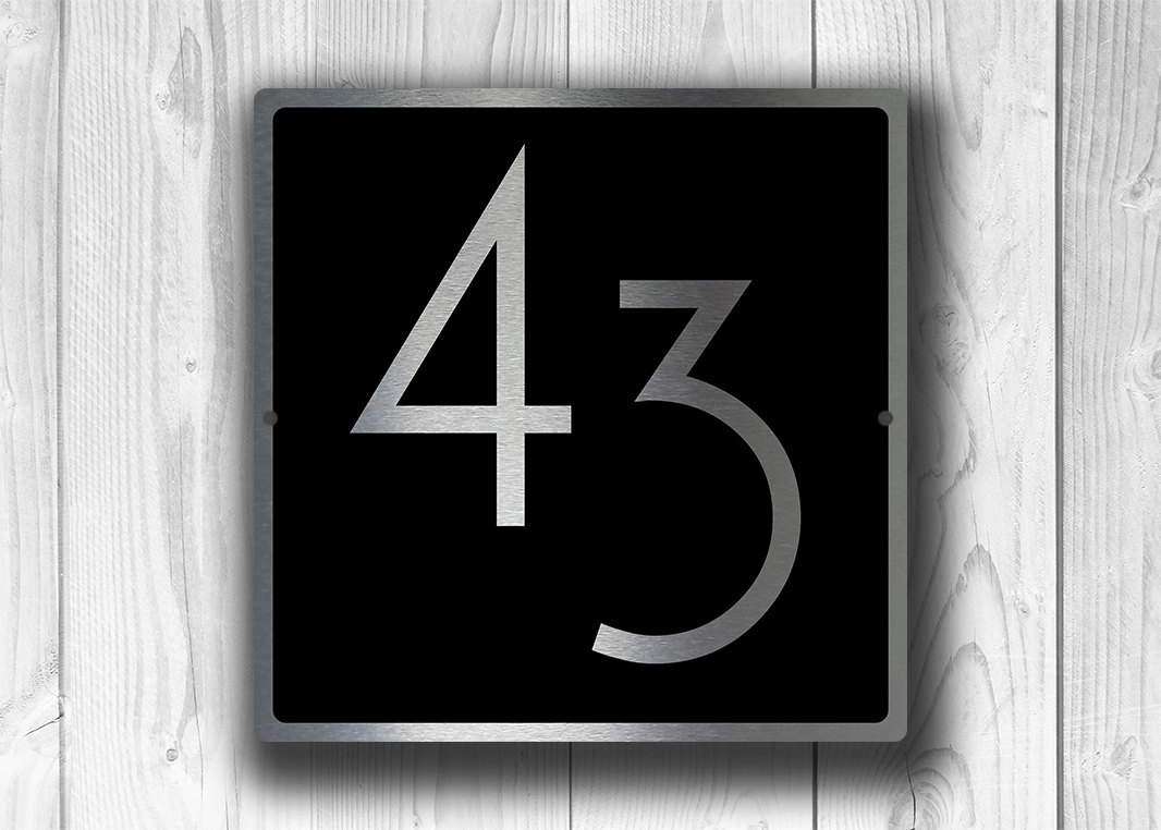 House numbers sign