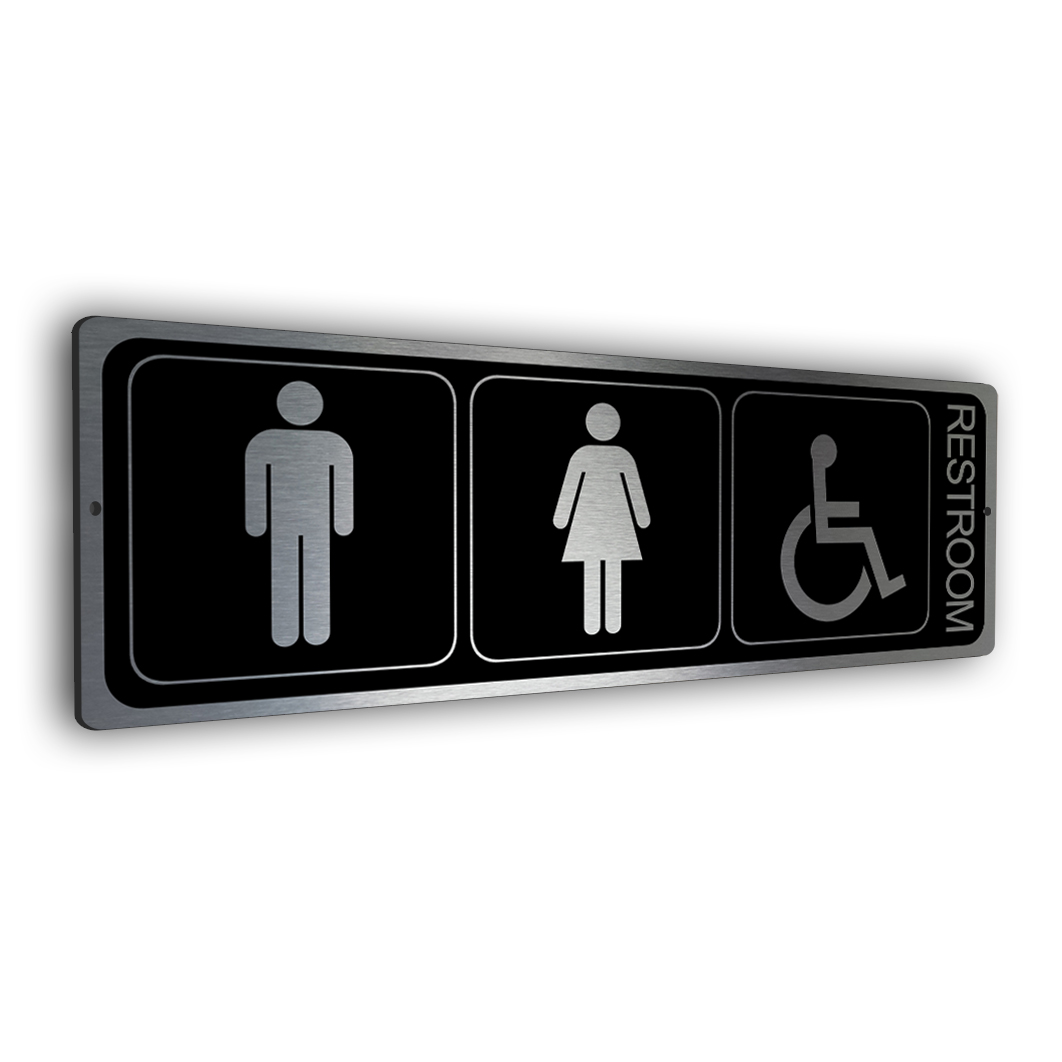 Unisex Accessible Restroom Sign