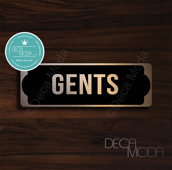 Gents-Bathroom-Door-Sign-Copper-Finish