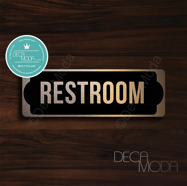 Restroom--Room-Door-Sign-Copper-Finish