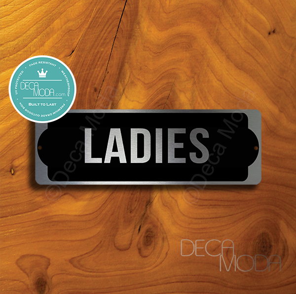 Ladies door sign
