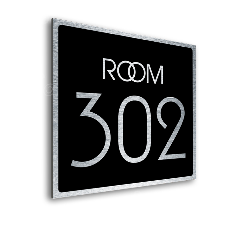 silver room sign