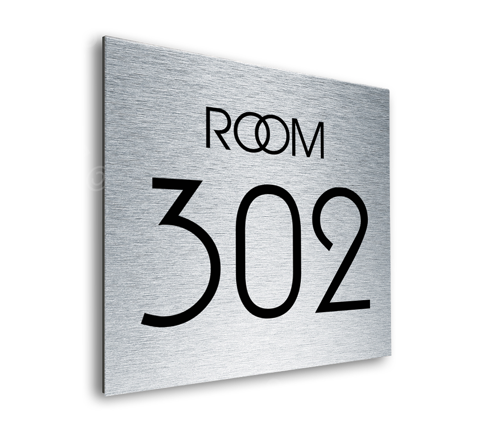 silver room sign