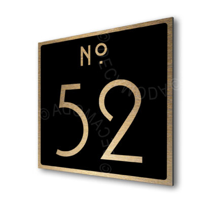 brushed gold door sign-ad107