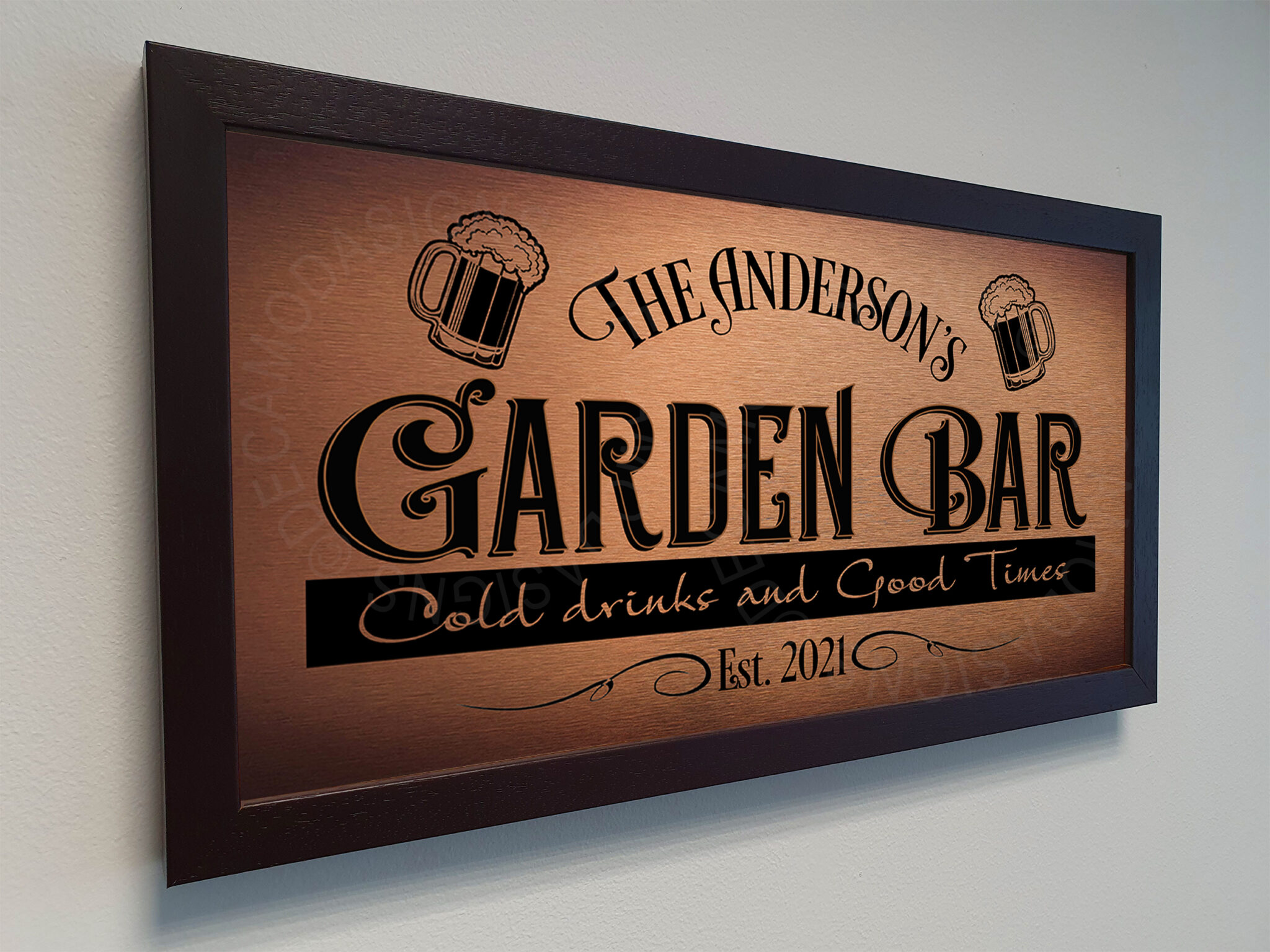 Personalized Garden Bar Sign Garden Bar Decor Garden Bar Signs