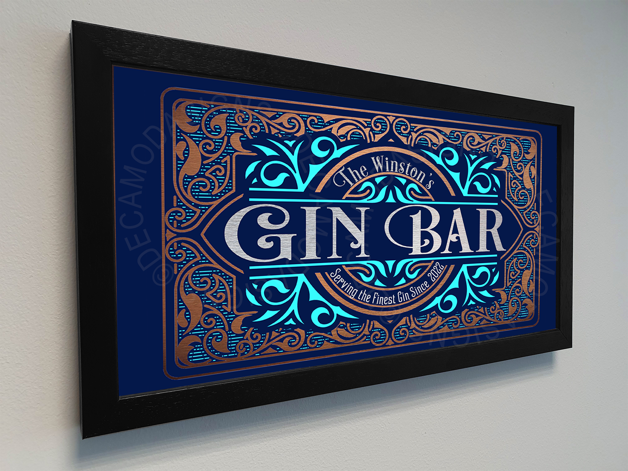 Personalized Gin Bar Sign