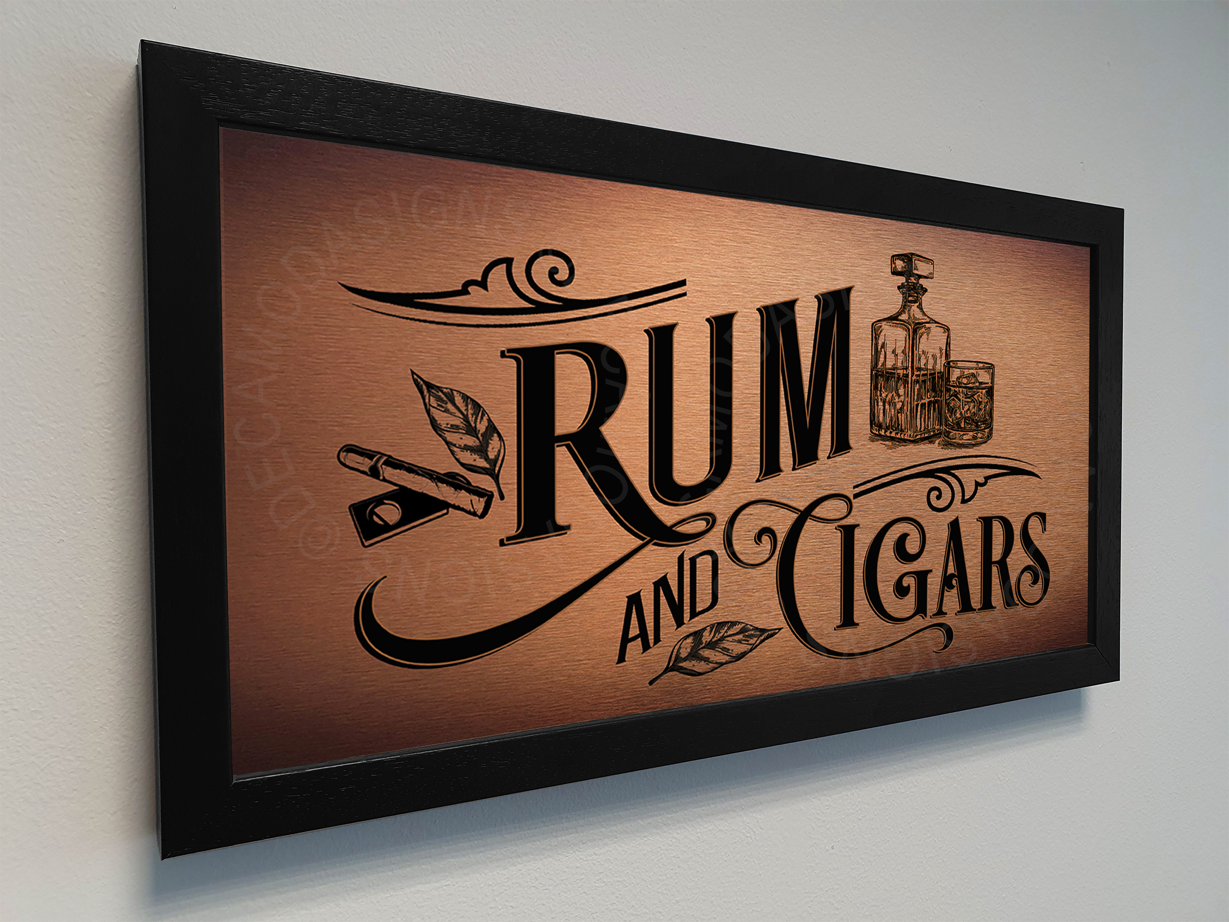 Rum and Cigars Sign