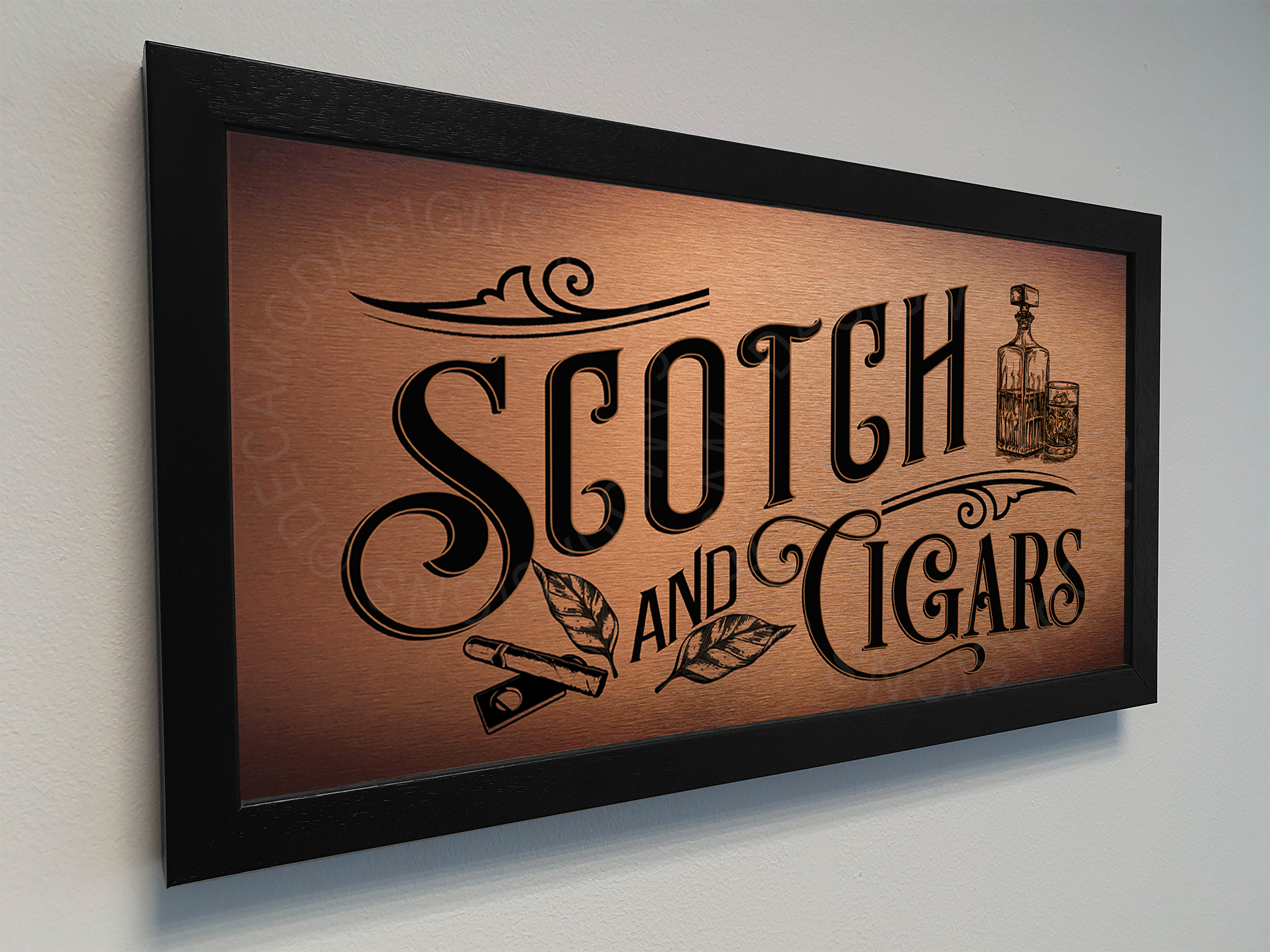 Scotch and Cigars Signs