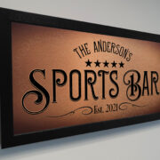Custom Sports Bar Plaque