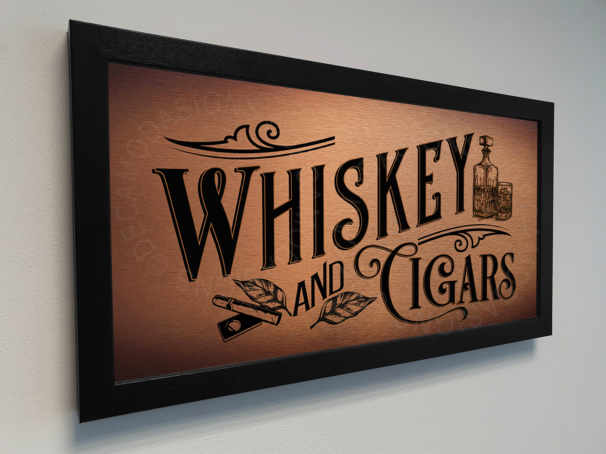 Whiskey and Cigars Signs
