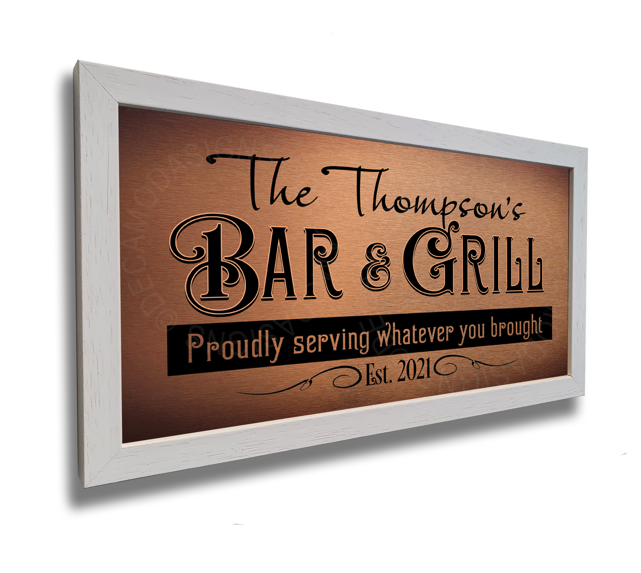 Personalized Bar and Grill Sign