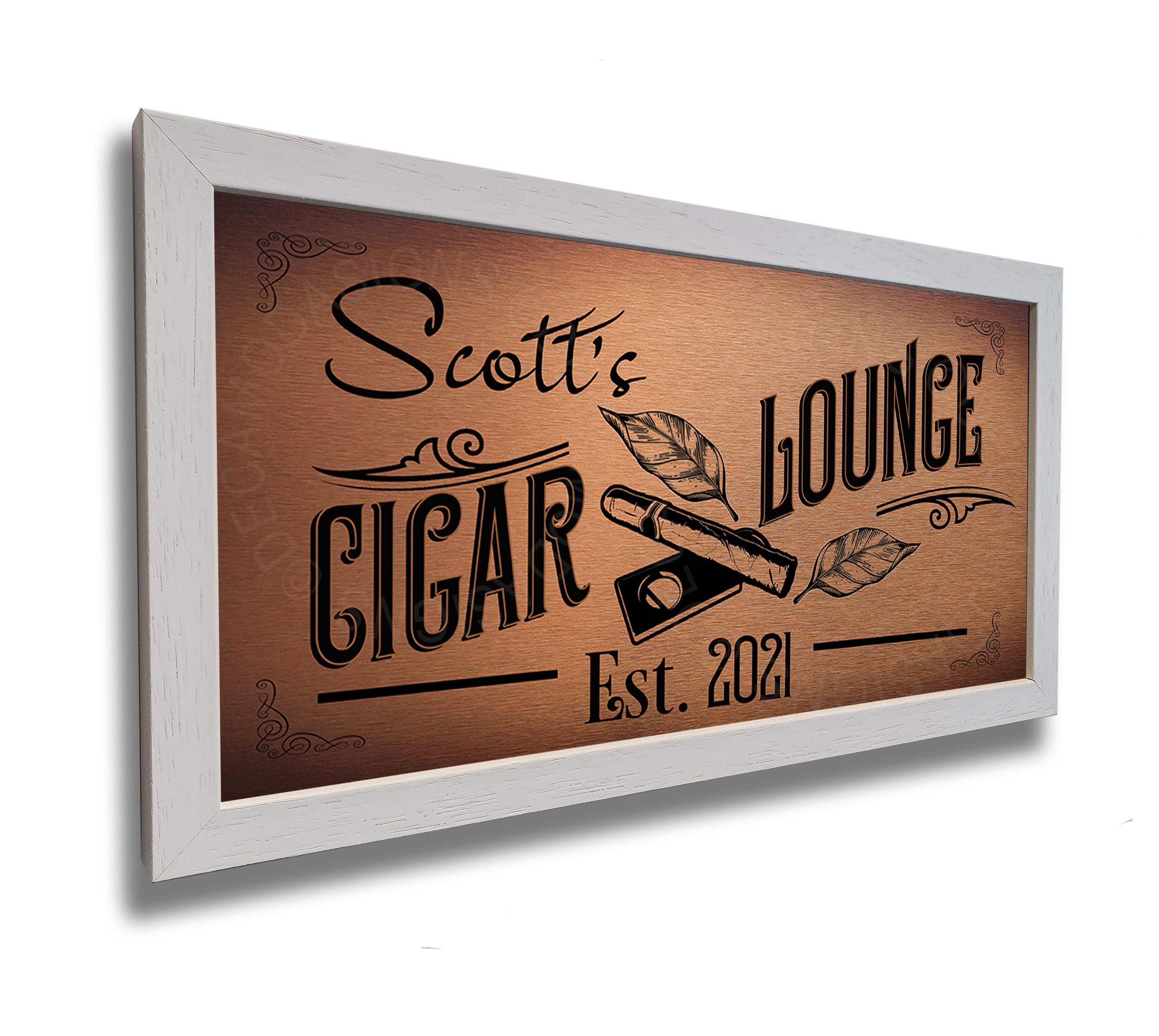 Personalized Cigar Lounge Sign
