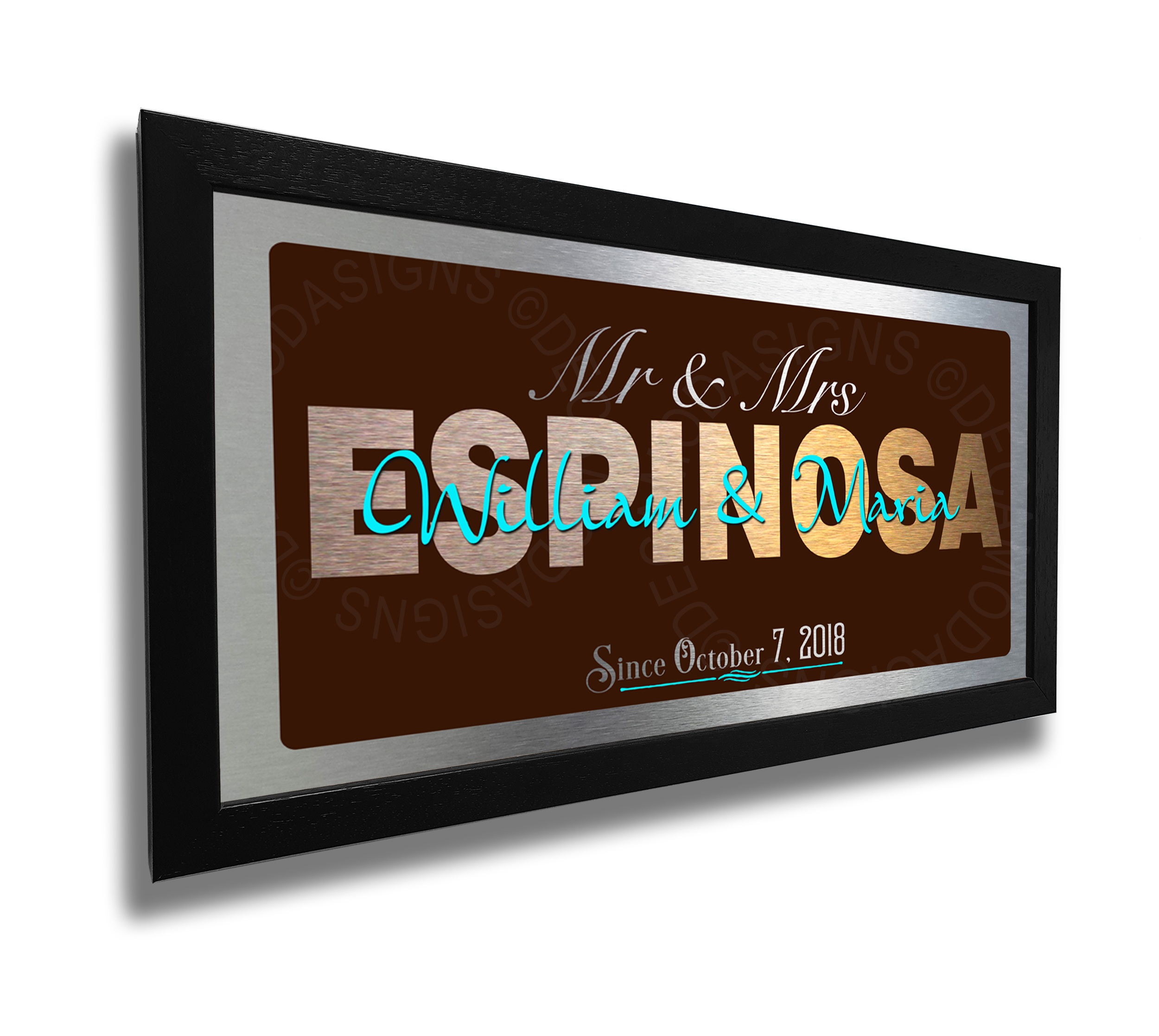 Personalized Mr and Mrs Signs
