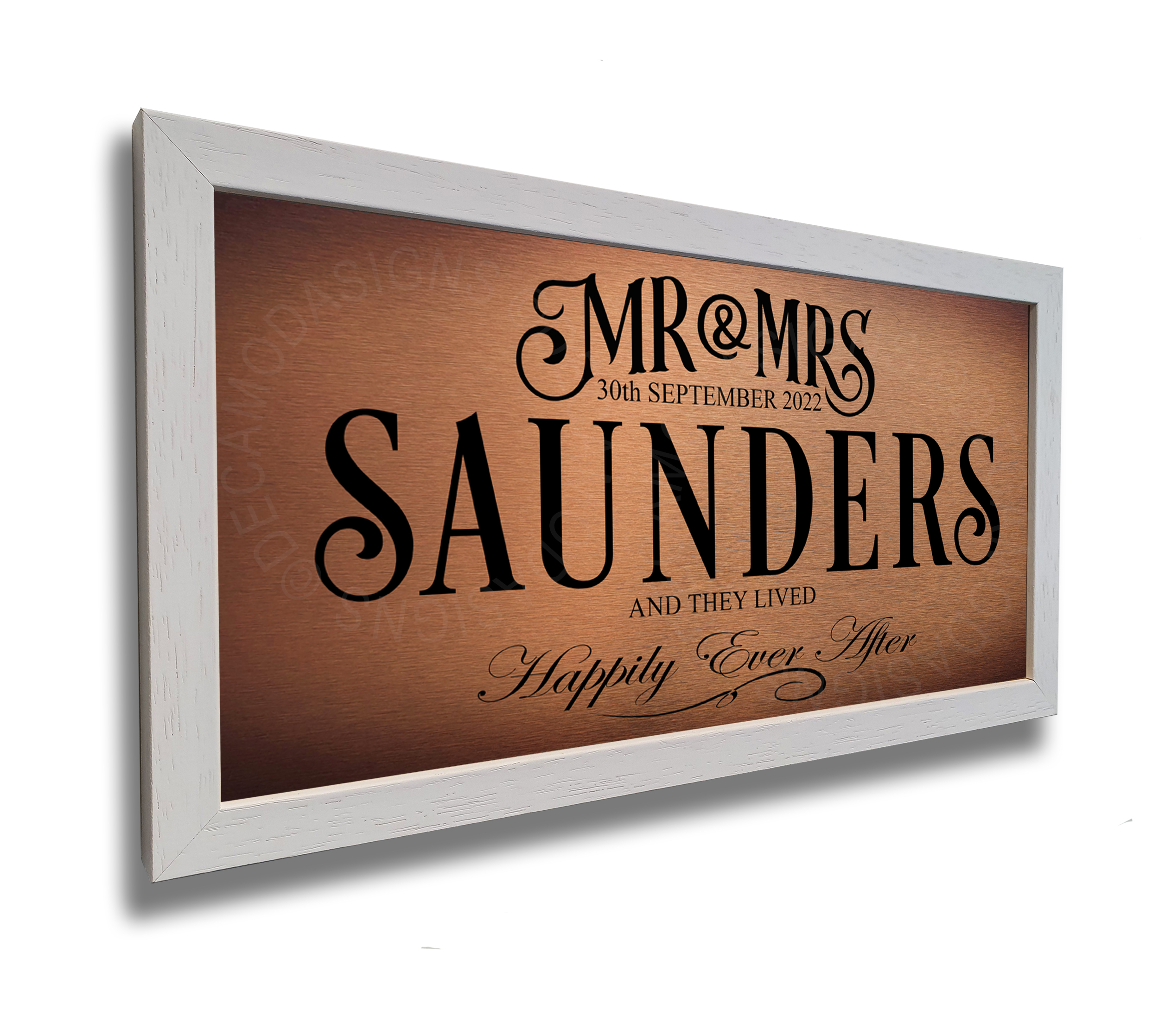Personalized Mr and Mrs Wedding Signs