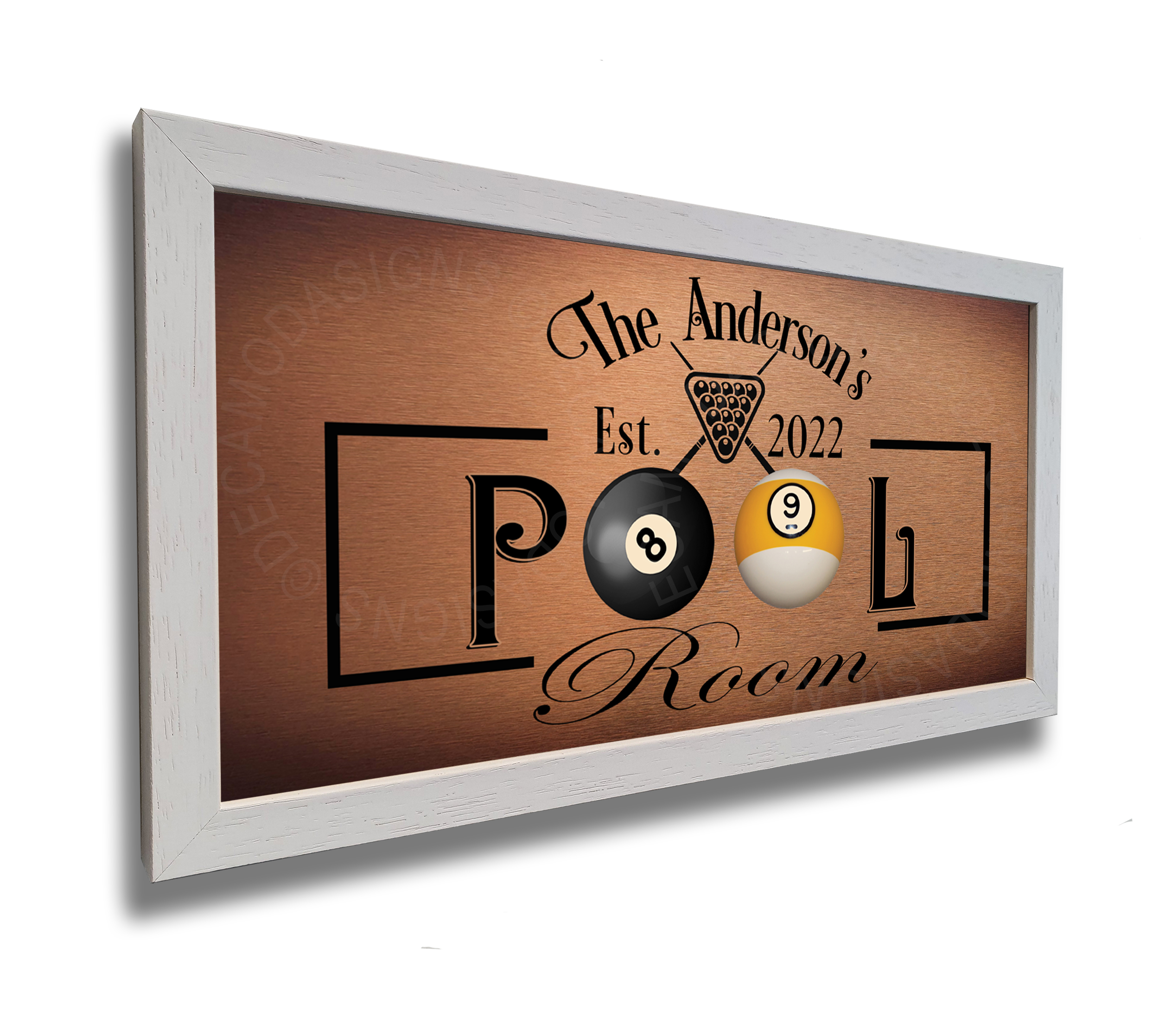Personalized Pool Room Sign