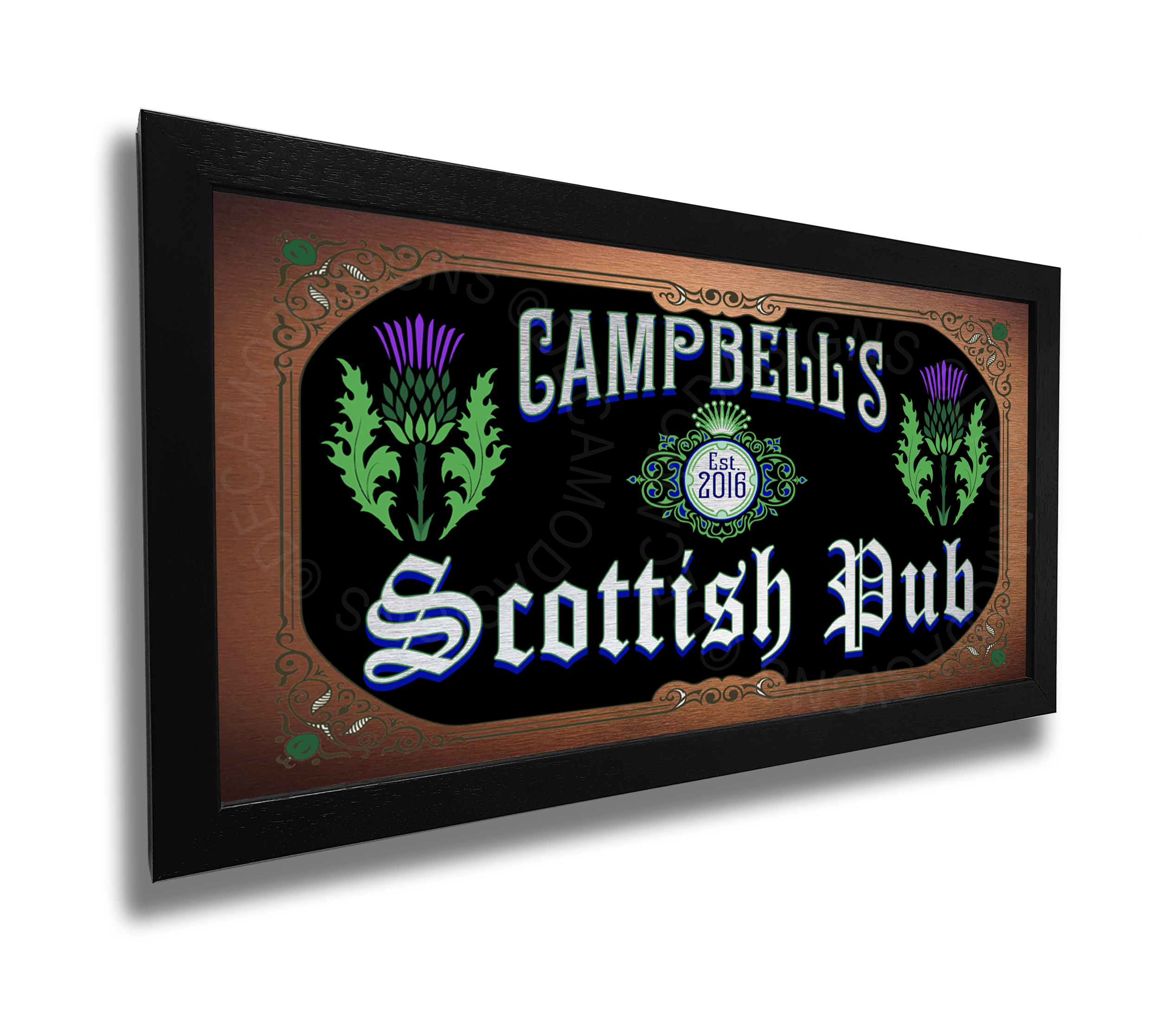 Personalized Scottish Pub Sign