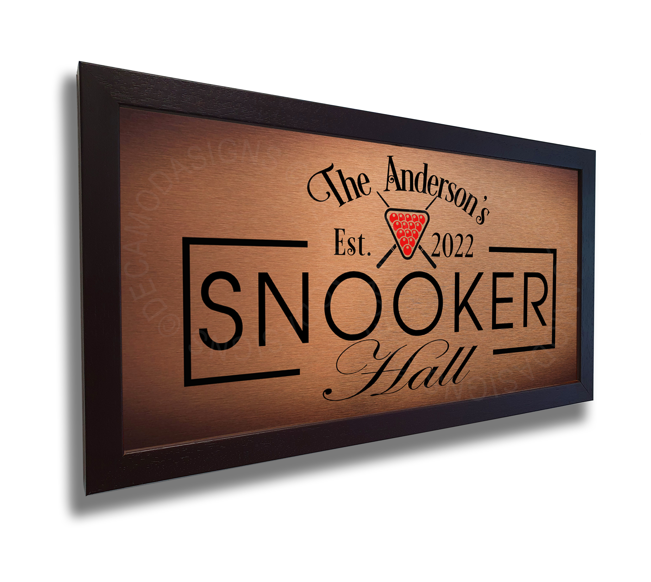 Personalized Snooker Hall Sign