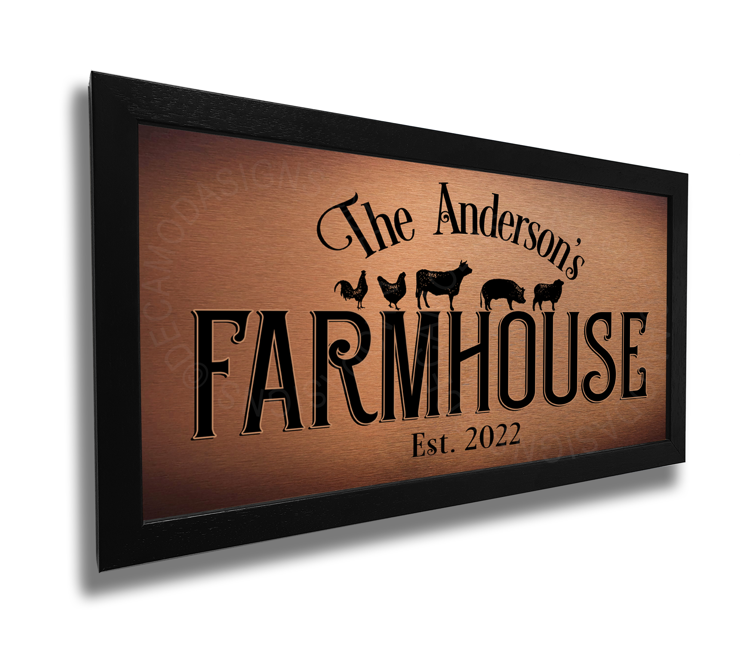 Farmhouse Family Name Sign