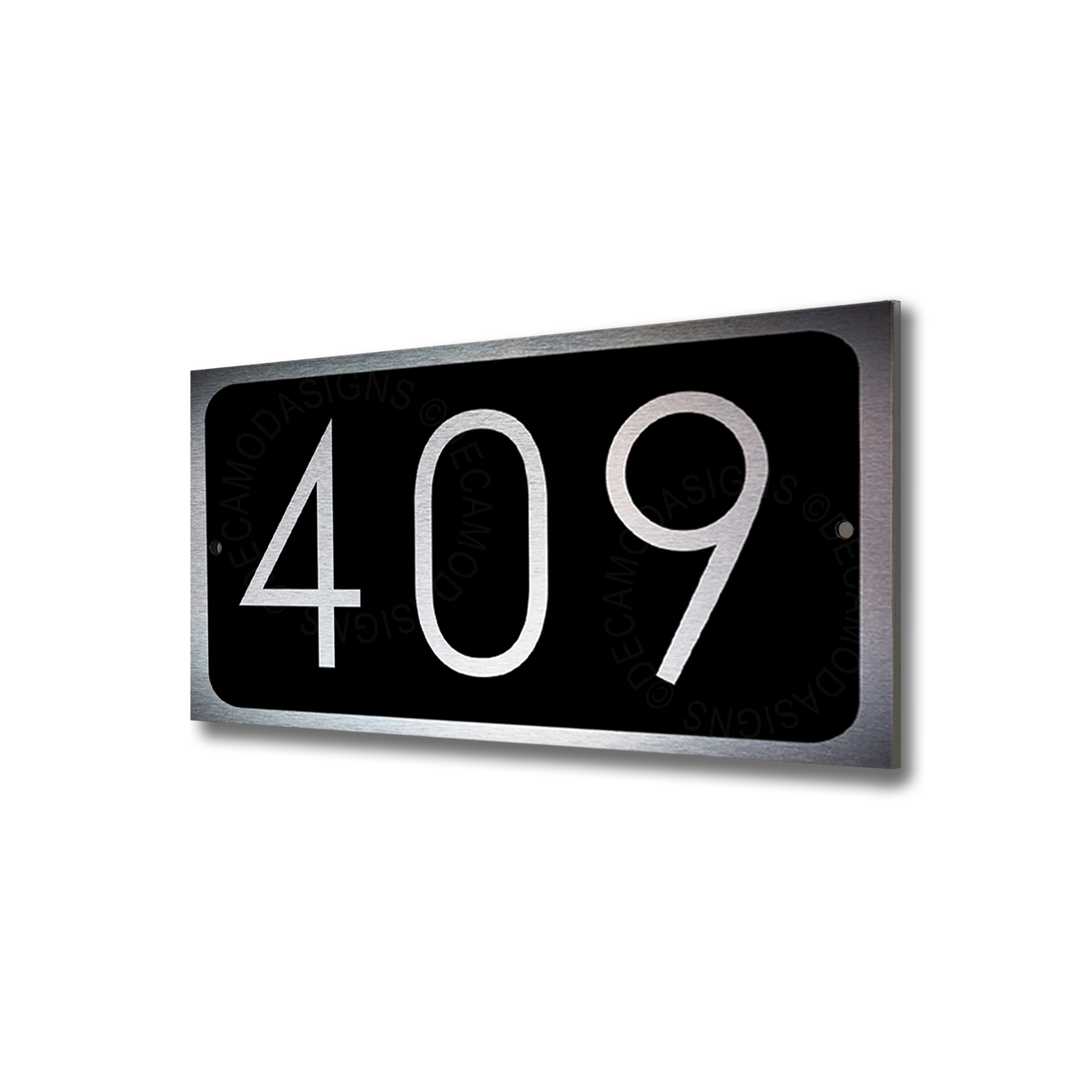 Silver Address Numbers