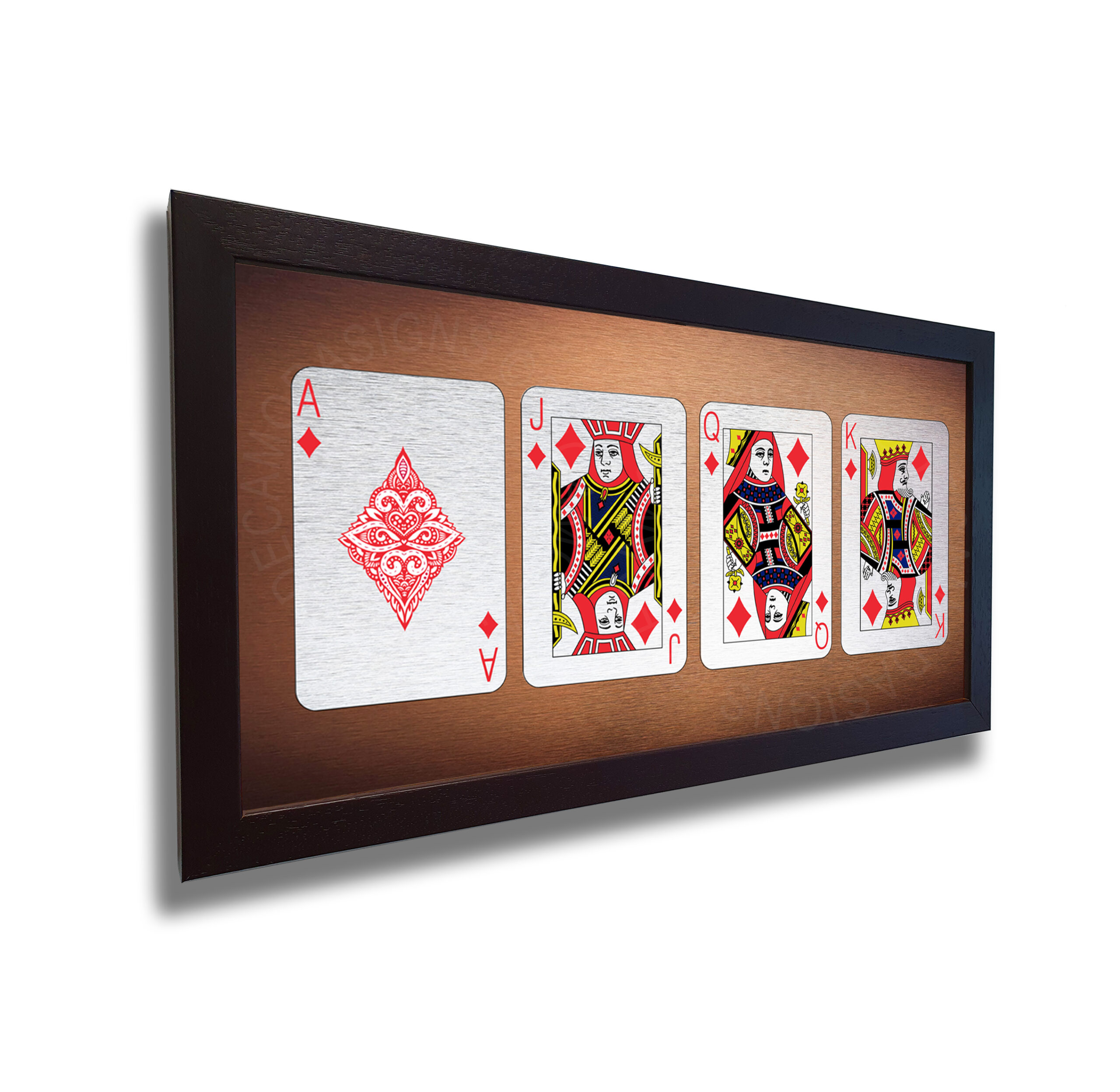 Set of 4 Cards Diamonds