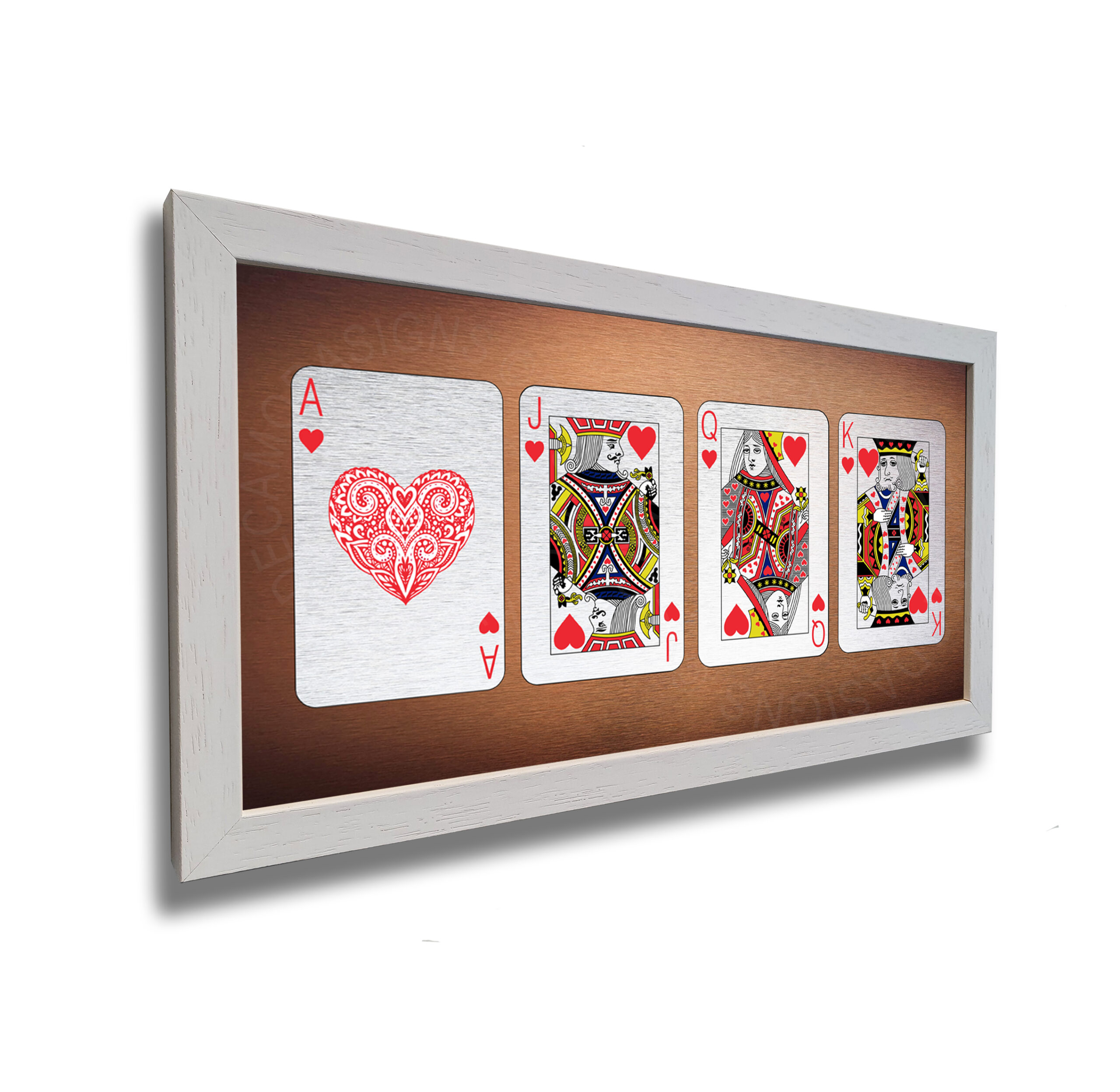 Set of 4 Cards HEARTS
