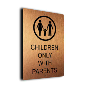 Pool Children Only with Parents Sign