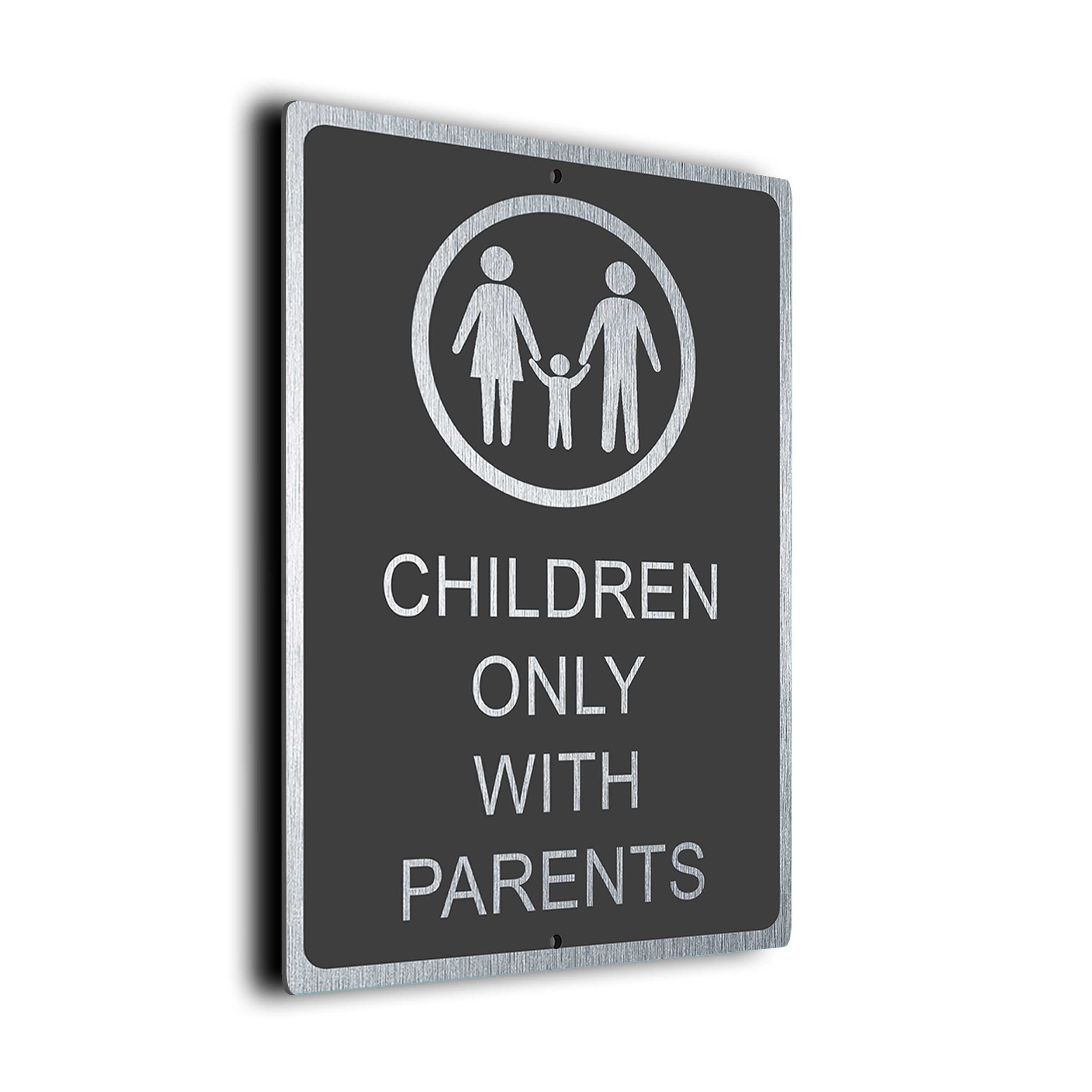 Modern Children Only with Parents Sign