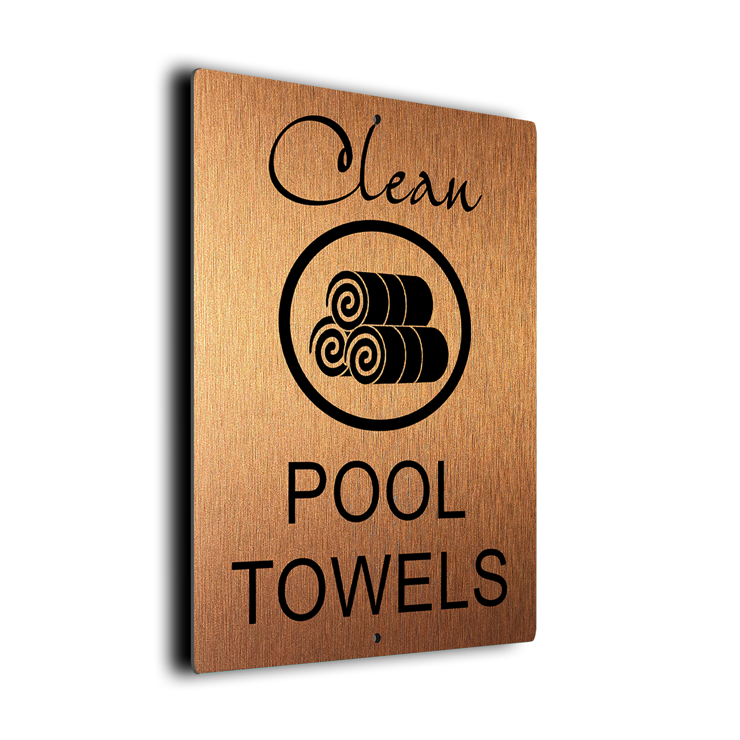 Pool Clean Pool Towels Sign