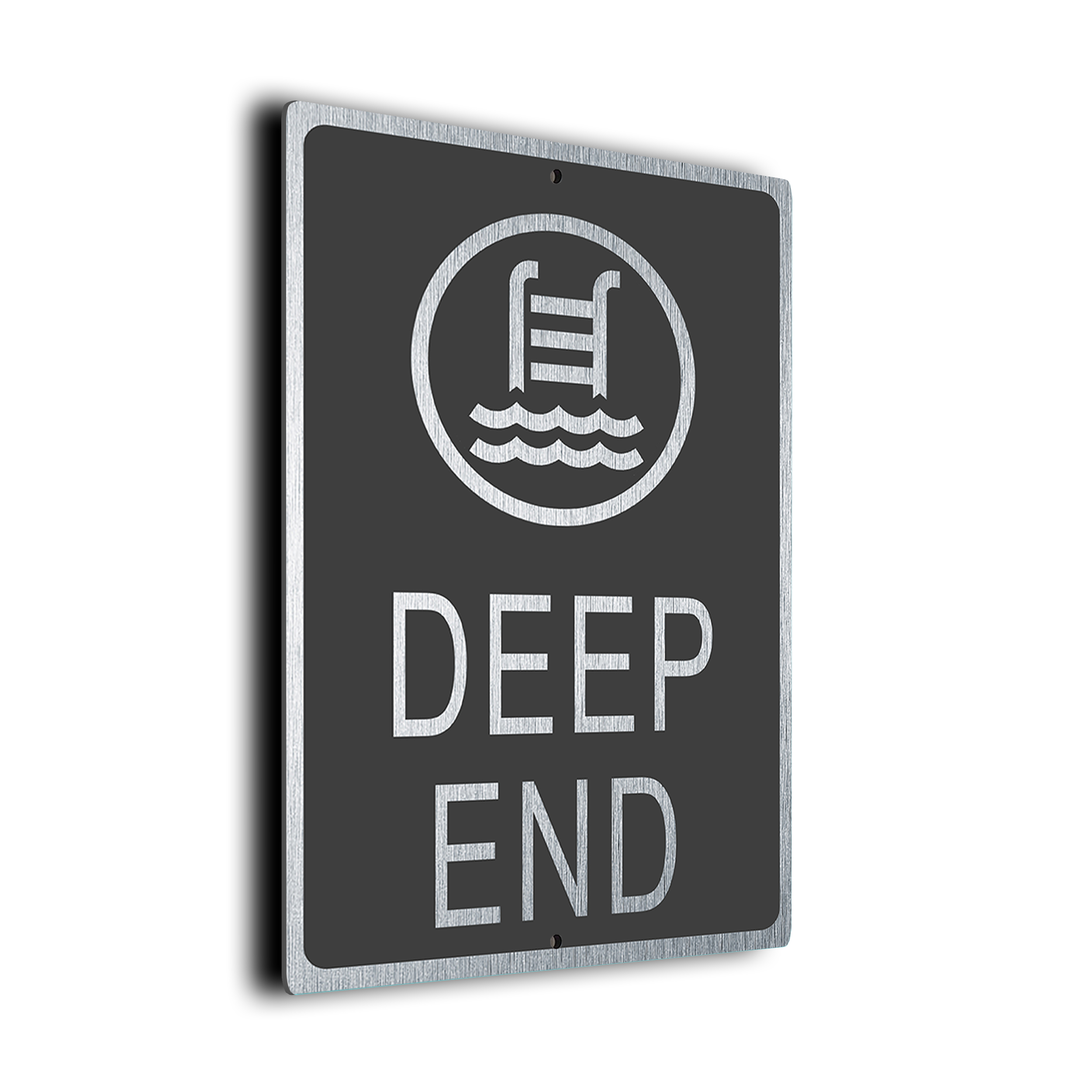 Modern Deep End Sign