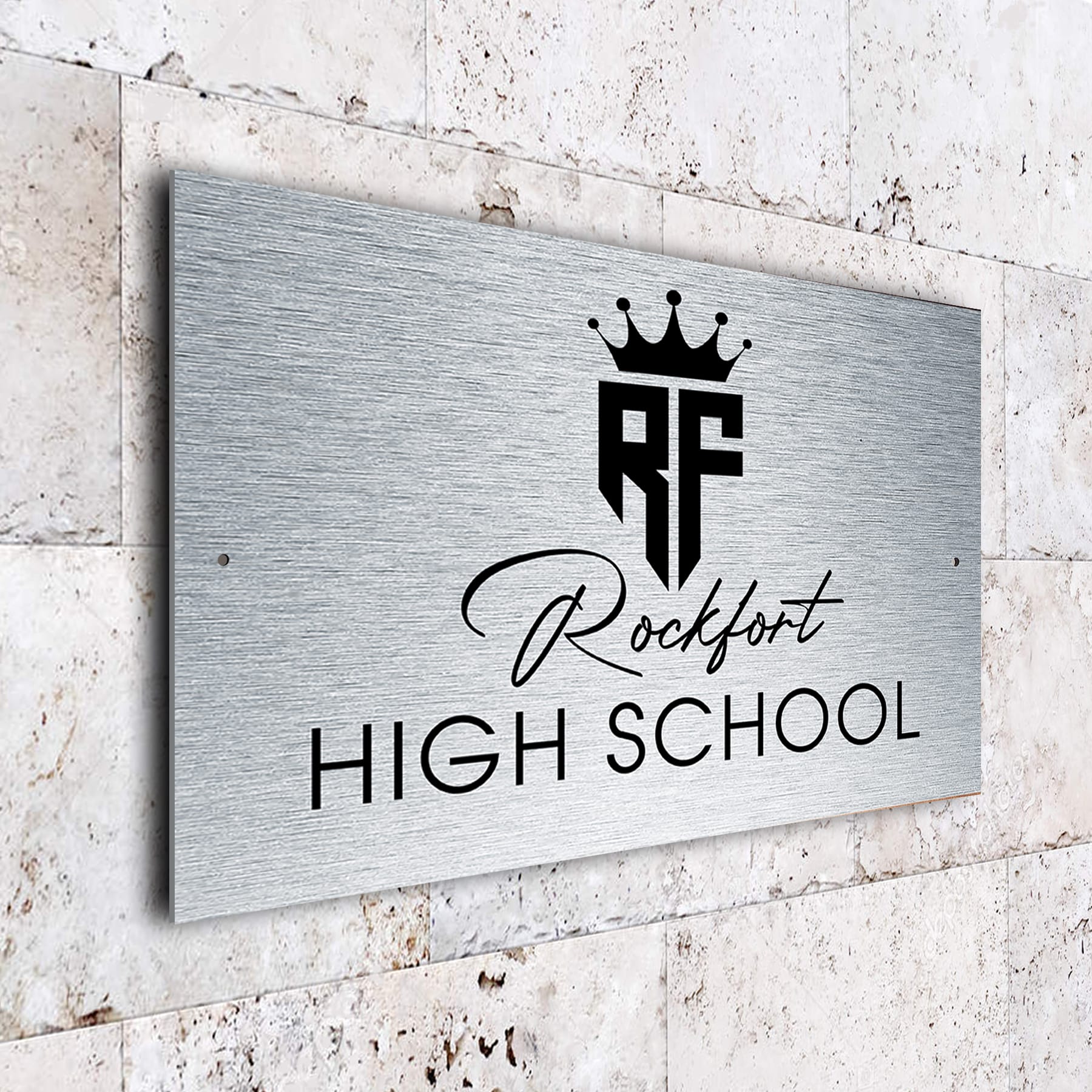 High School Wall Sign