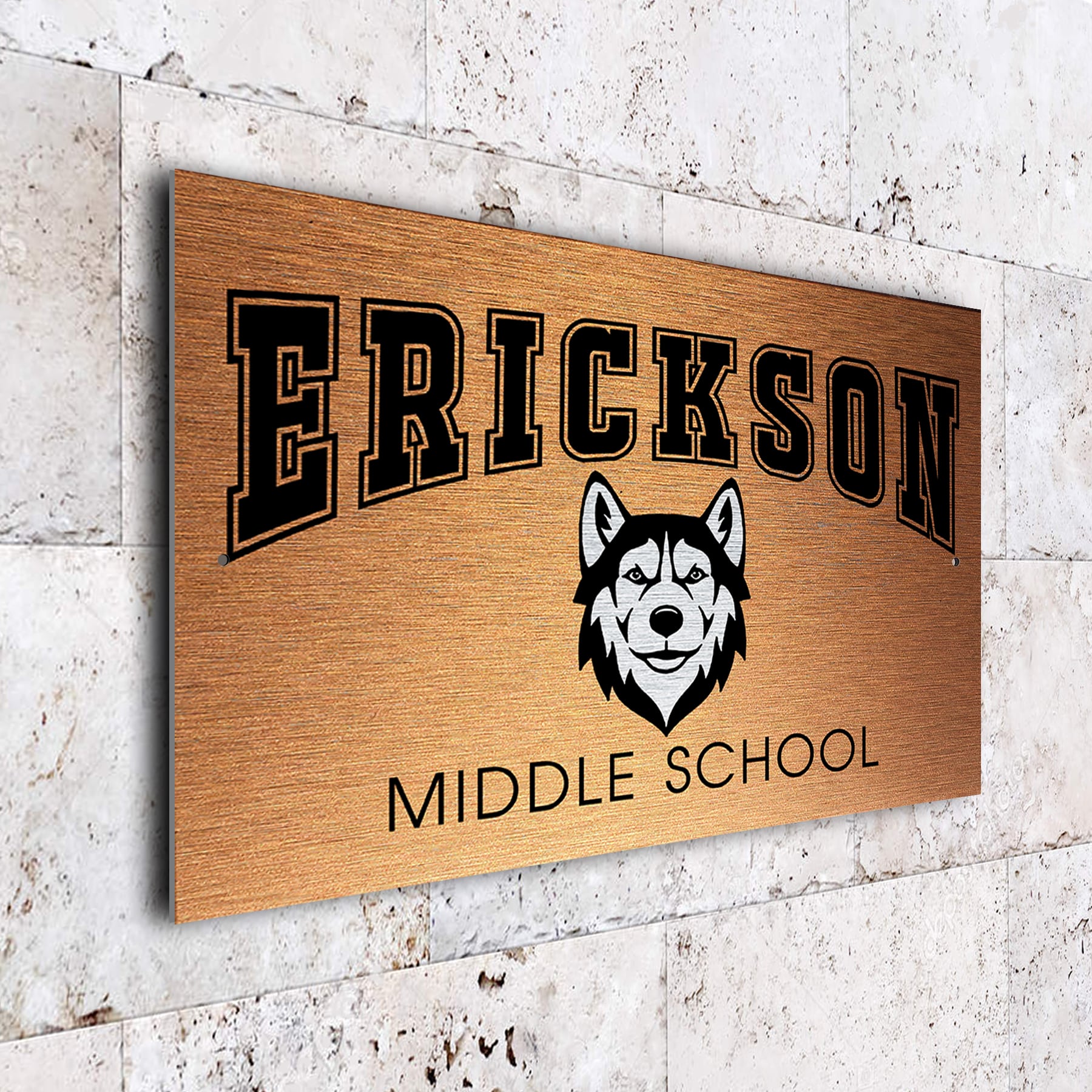 Personalized Middle School Sign