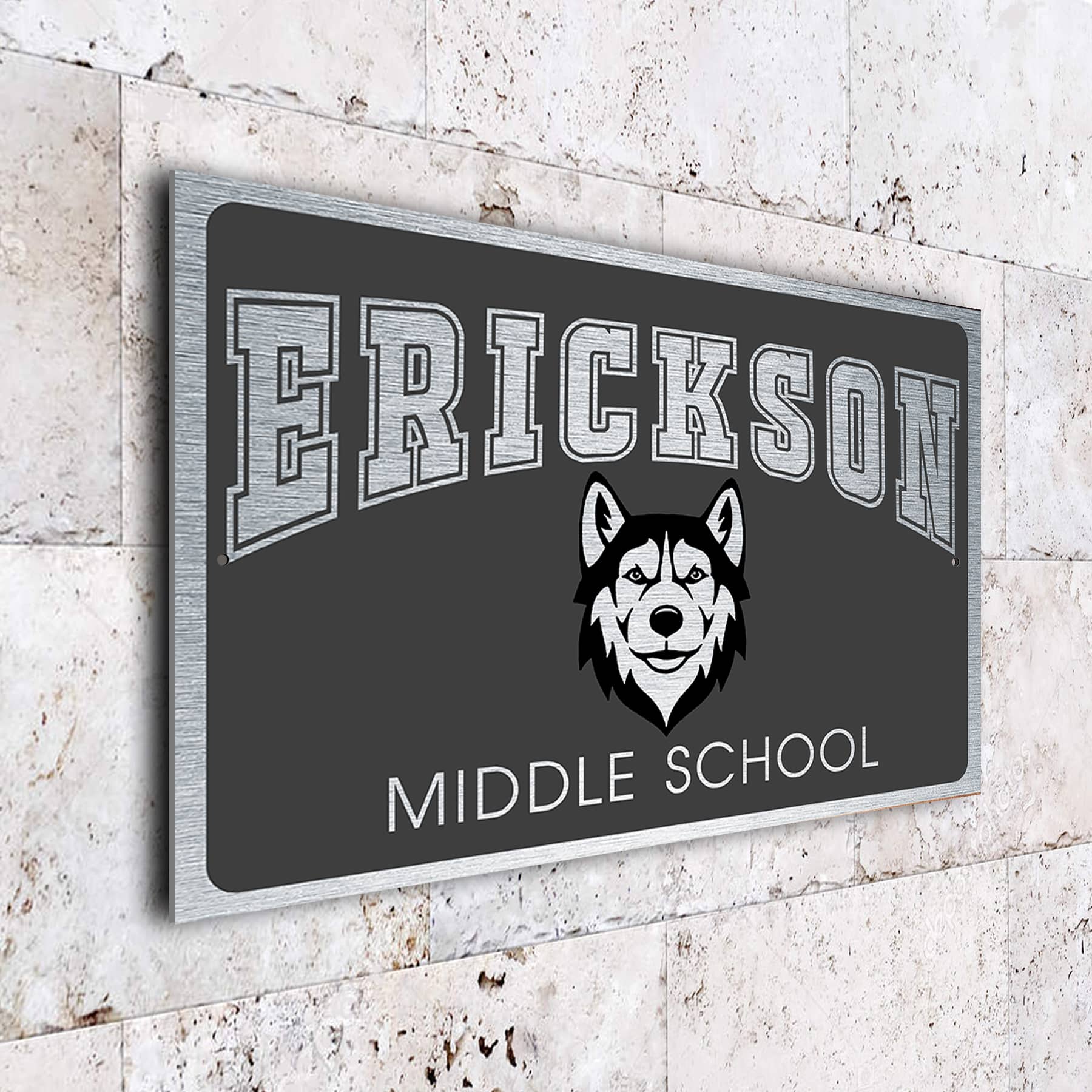 Modern Middle School Sign