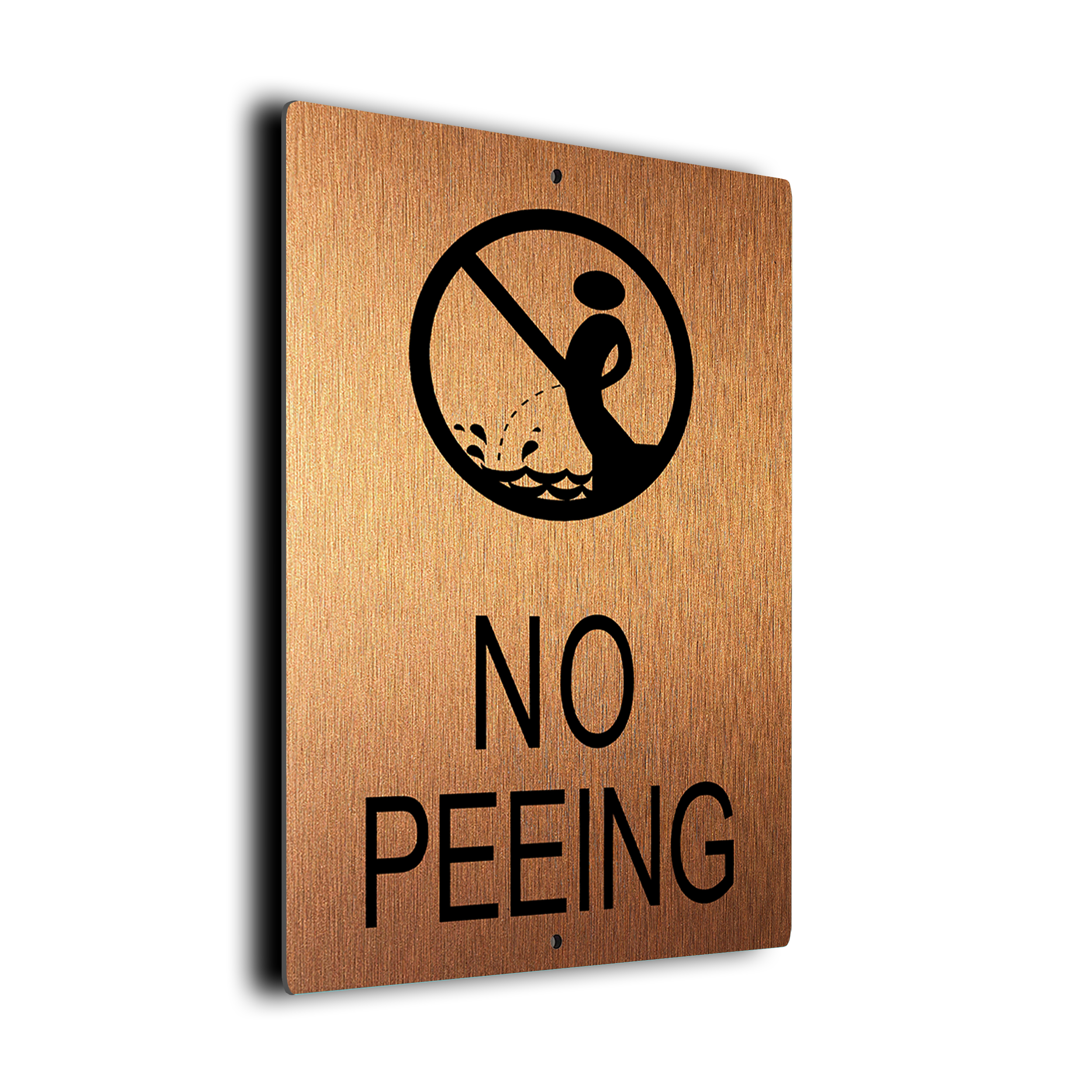 Pool No Peeing Sign