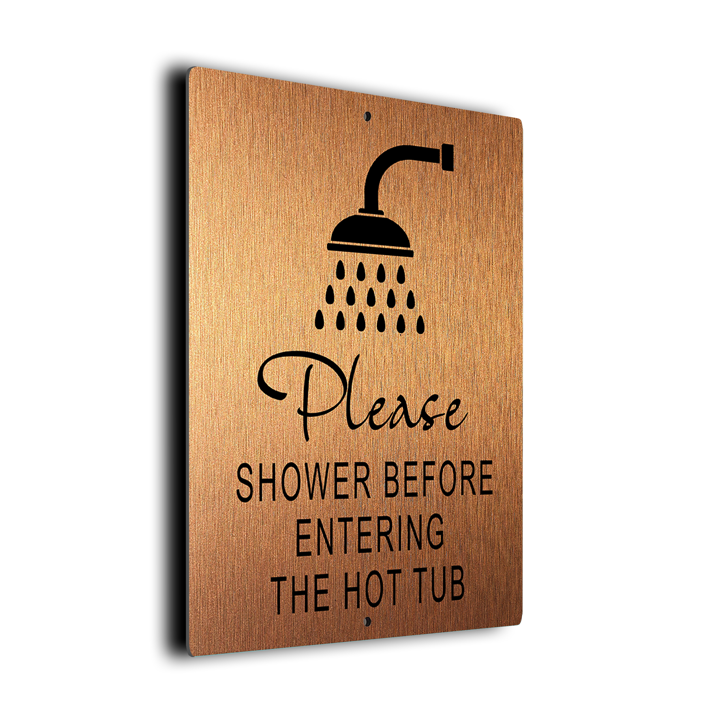 Shower Hot Tub Sign