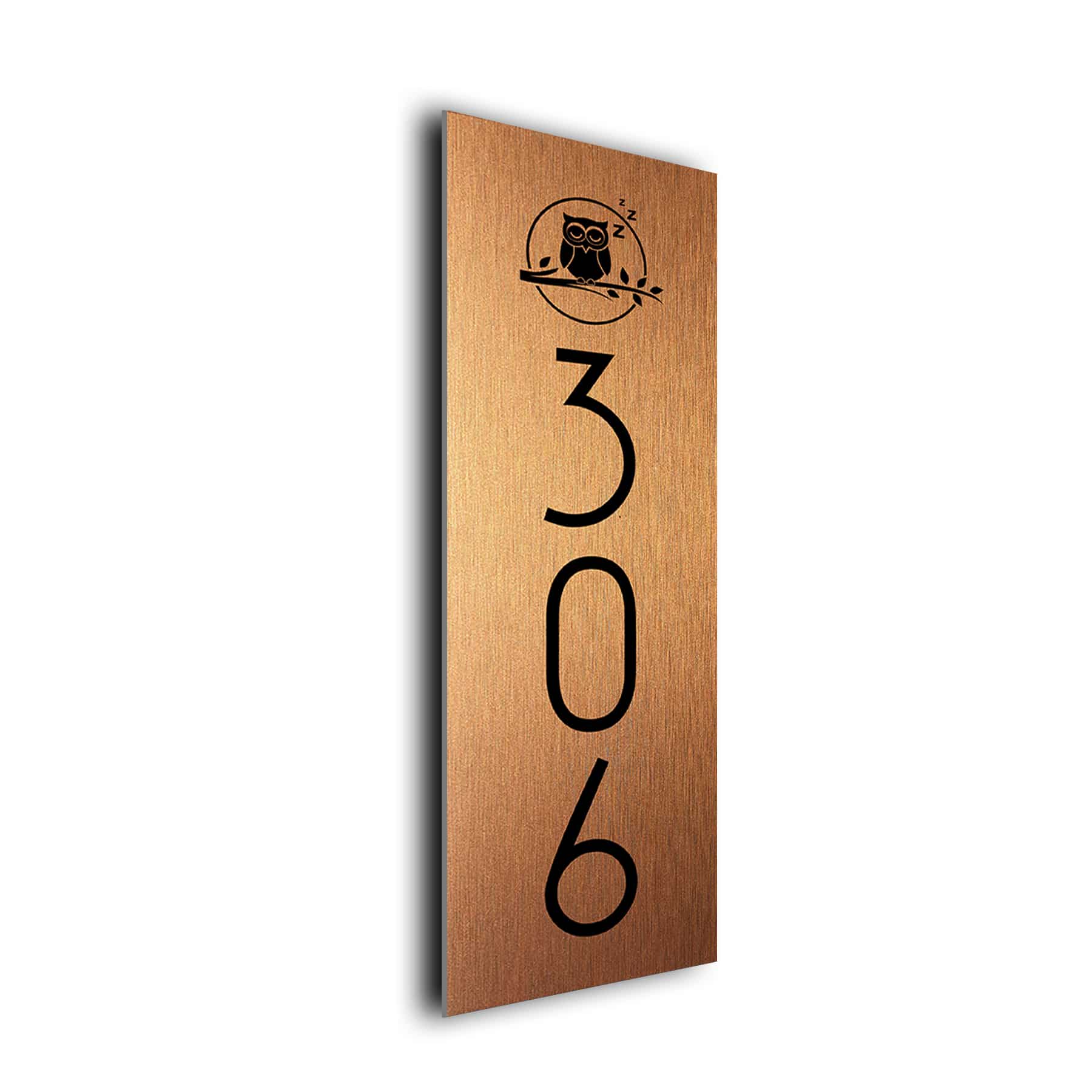Personalized Vertical Bedroom Number Sign