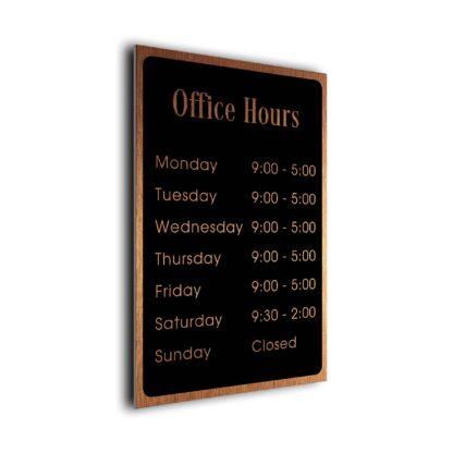 Office Hours Plaque