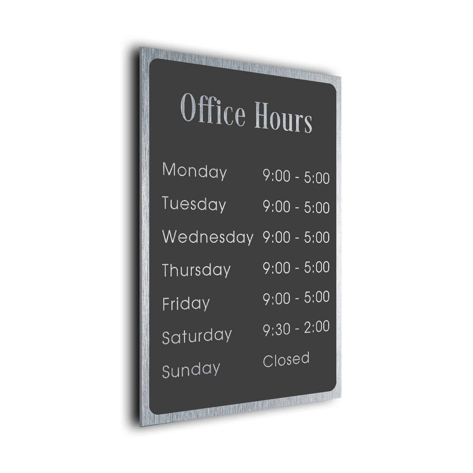 Custom Office Hours Sign