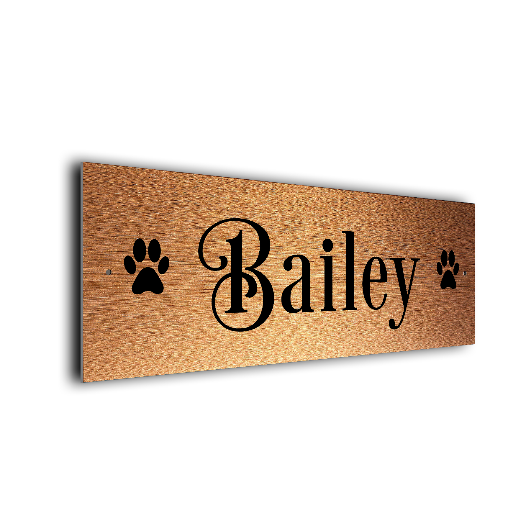 Copper Dog Name Signs